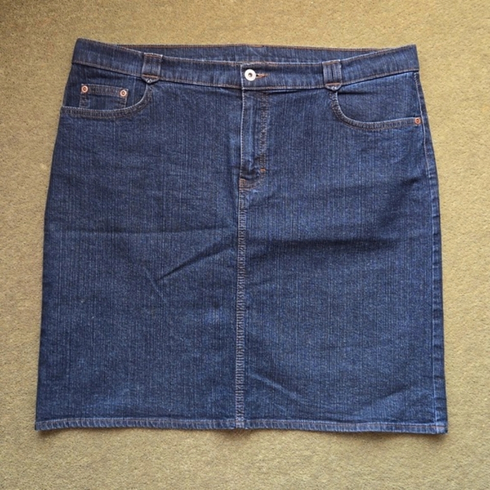 Marks & Spencer blue Denim Skirt 16 EUC